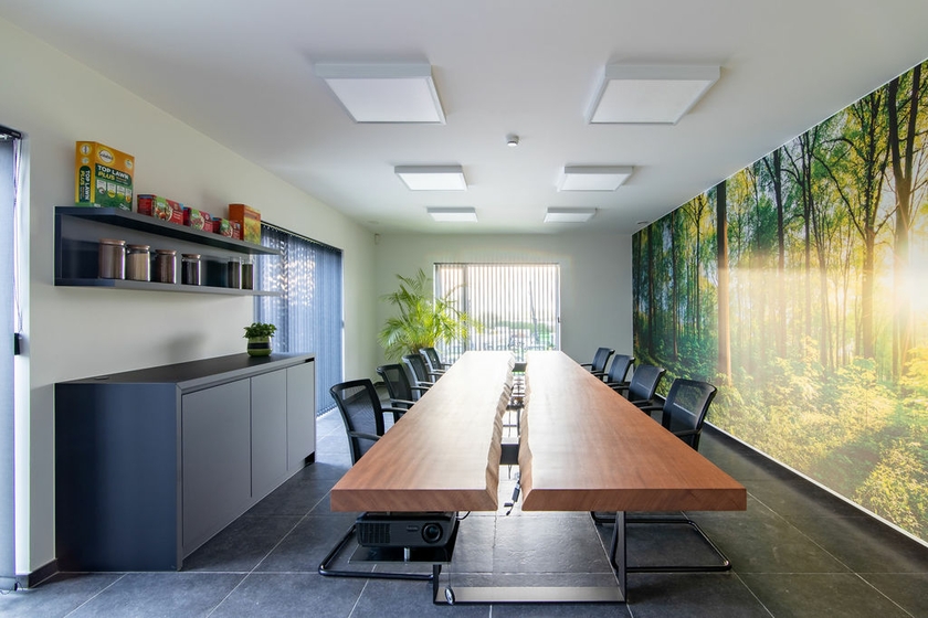 kantoor binnen schilderen en behangen door Schilderwerken Lafaut