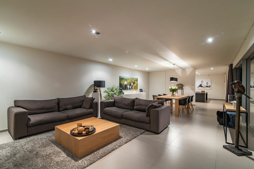 modern wonen realisatie binnenschilderwerk door Lafaut