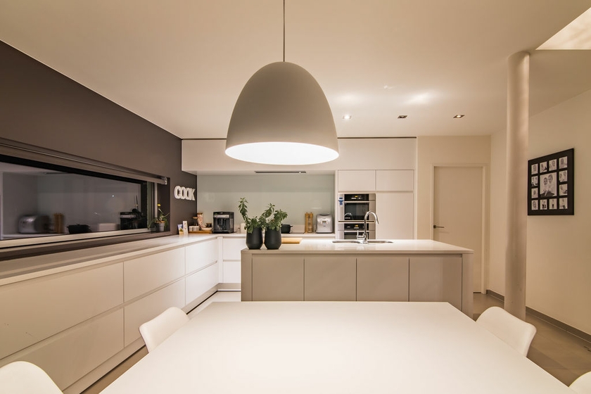 modern wonen realisatie binnenschilderwerk door Lafaut